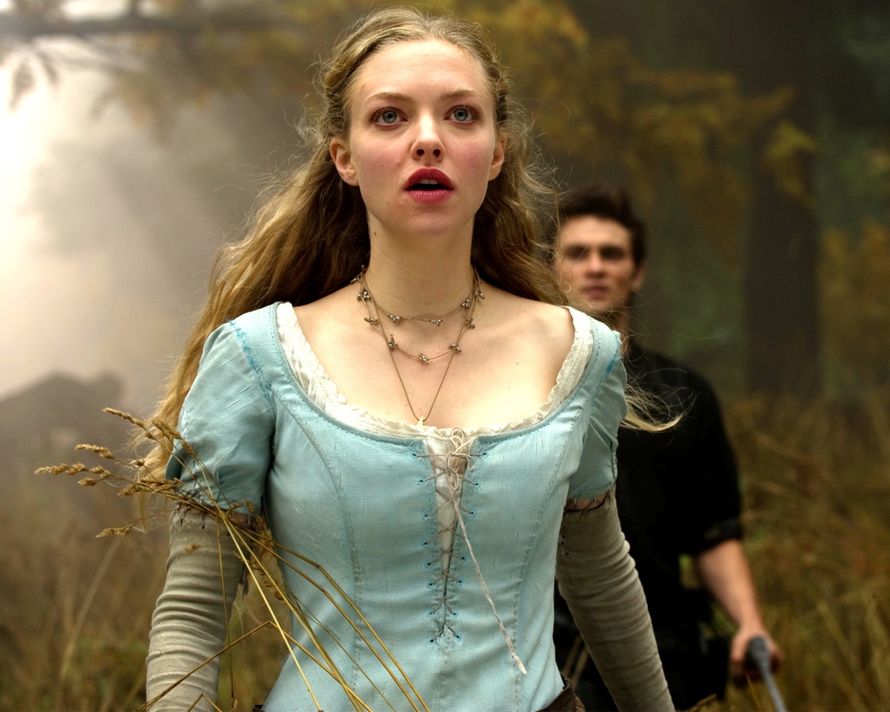 Аманда Сейфрид в Красной Шапочке обои