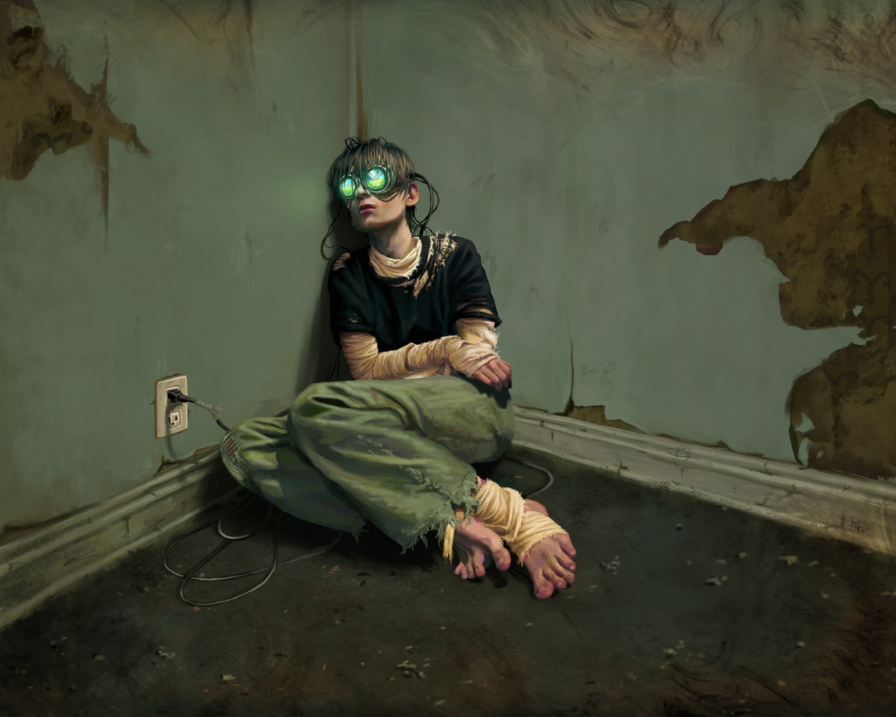 Потерянный в виртуальном мире обои