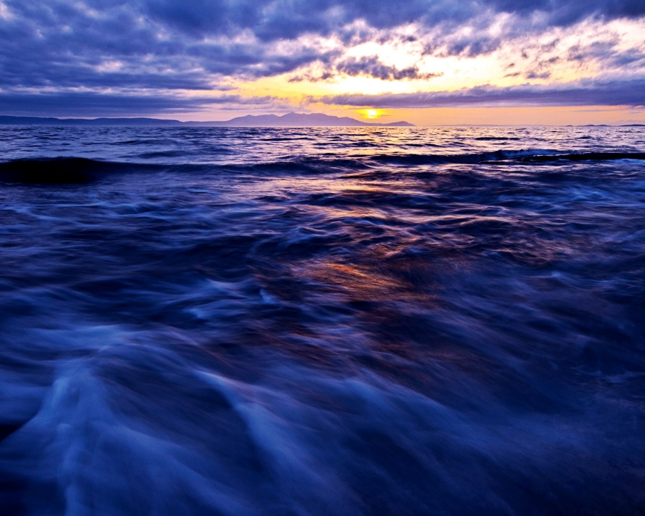 Красивый горизонт на море обои