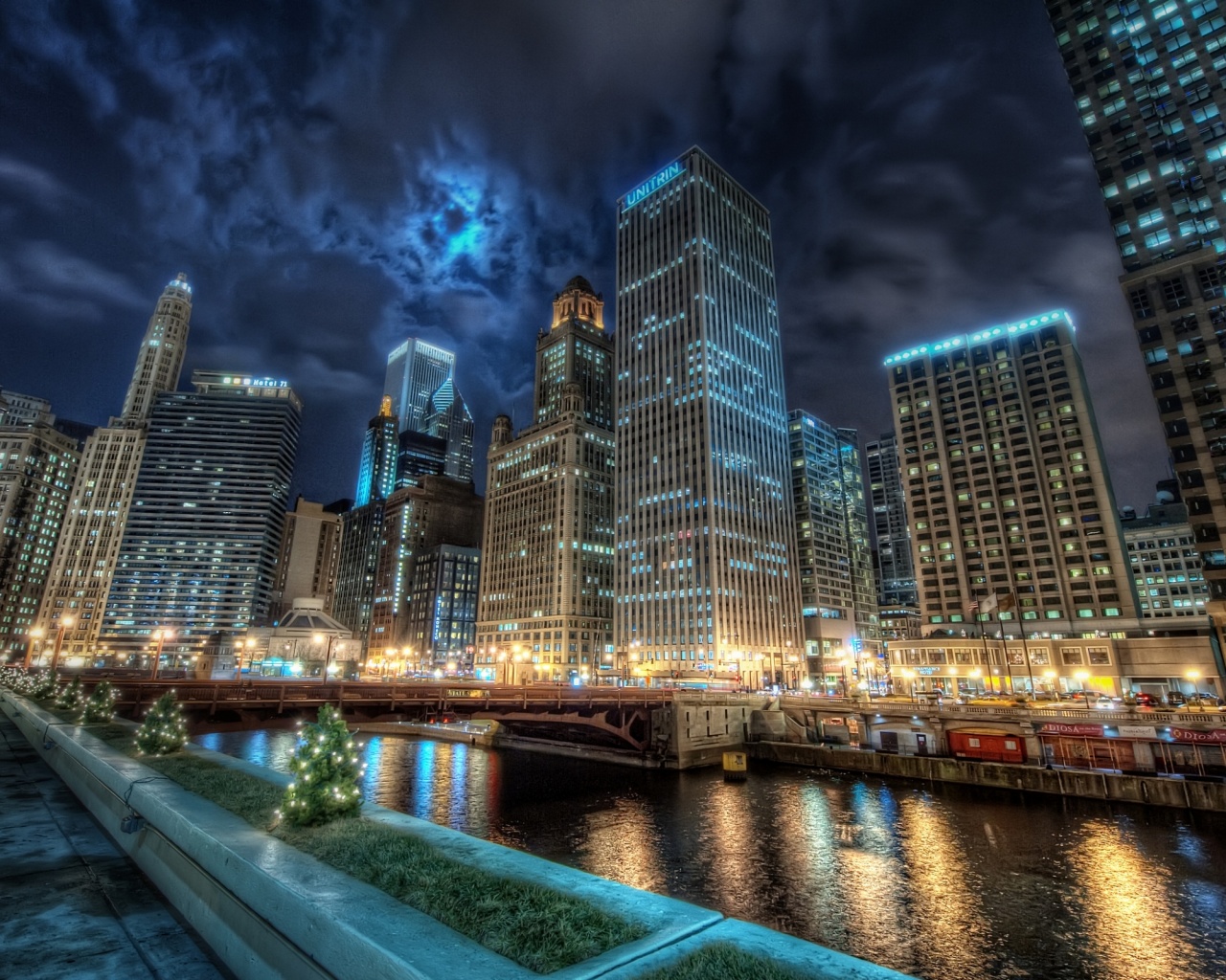 Потрясающий городской вид обои