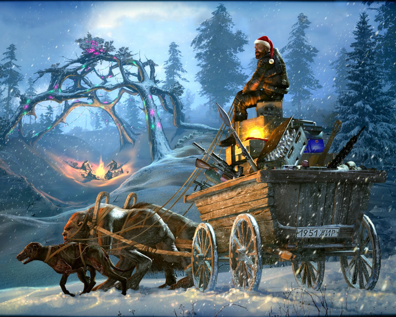 Новогодний Сталкер обои