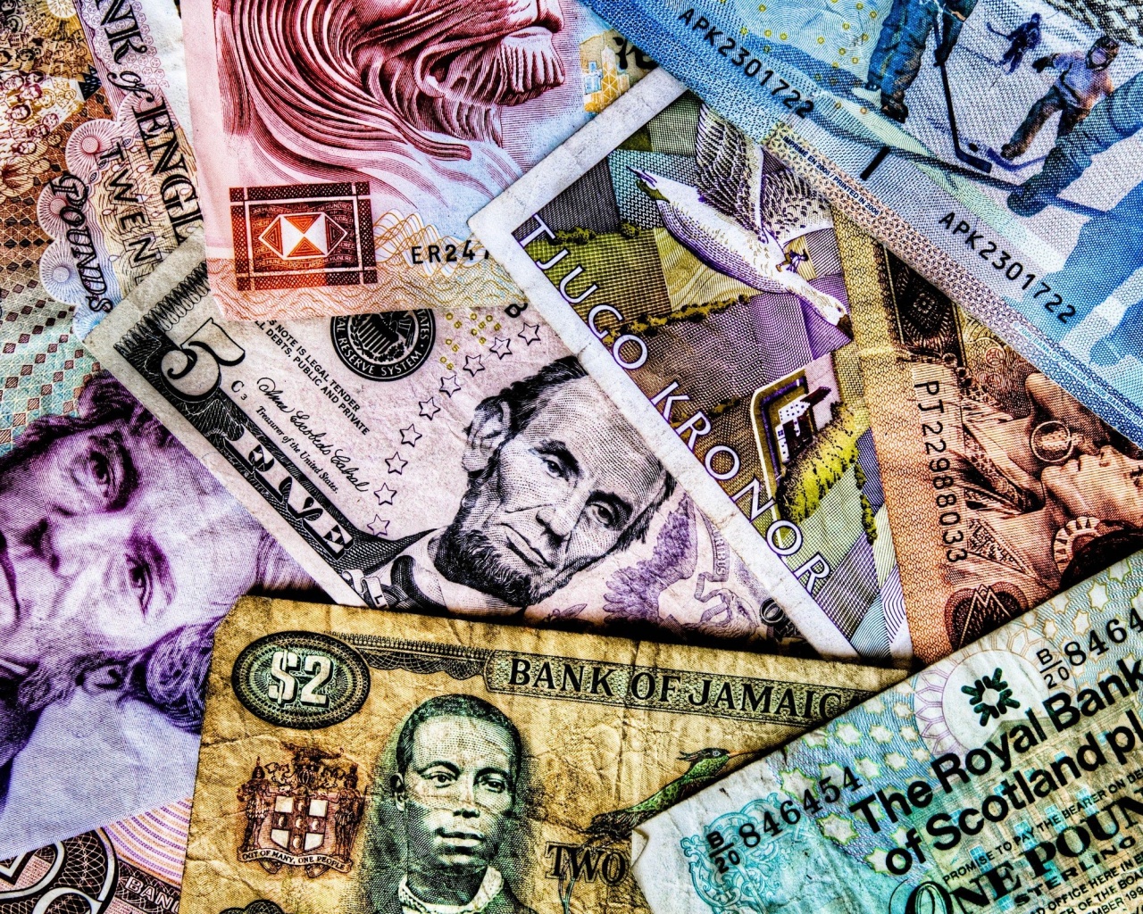 Купюры из разных стран обои