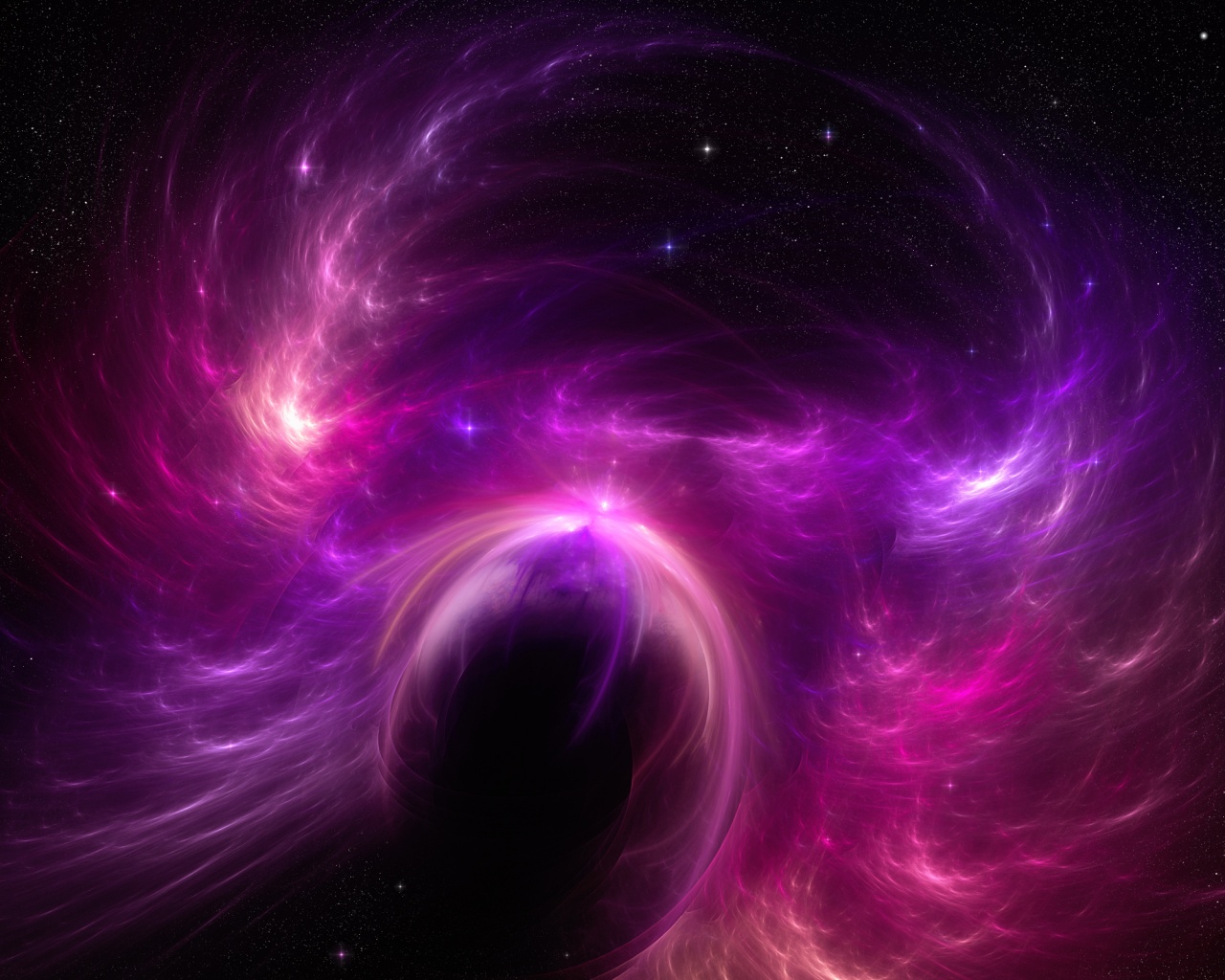 Сиреневая туманность обои