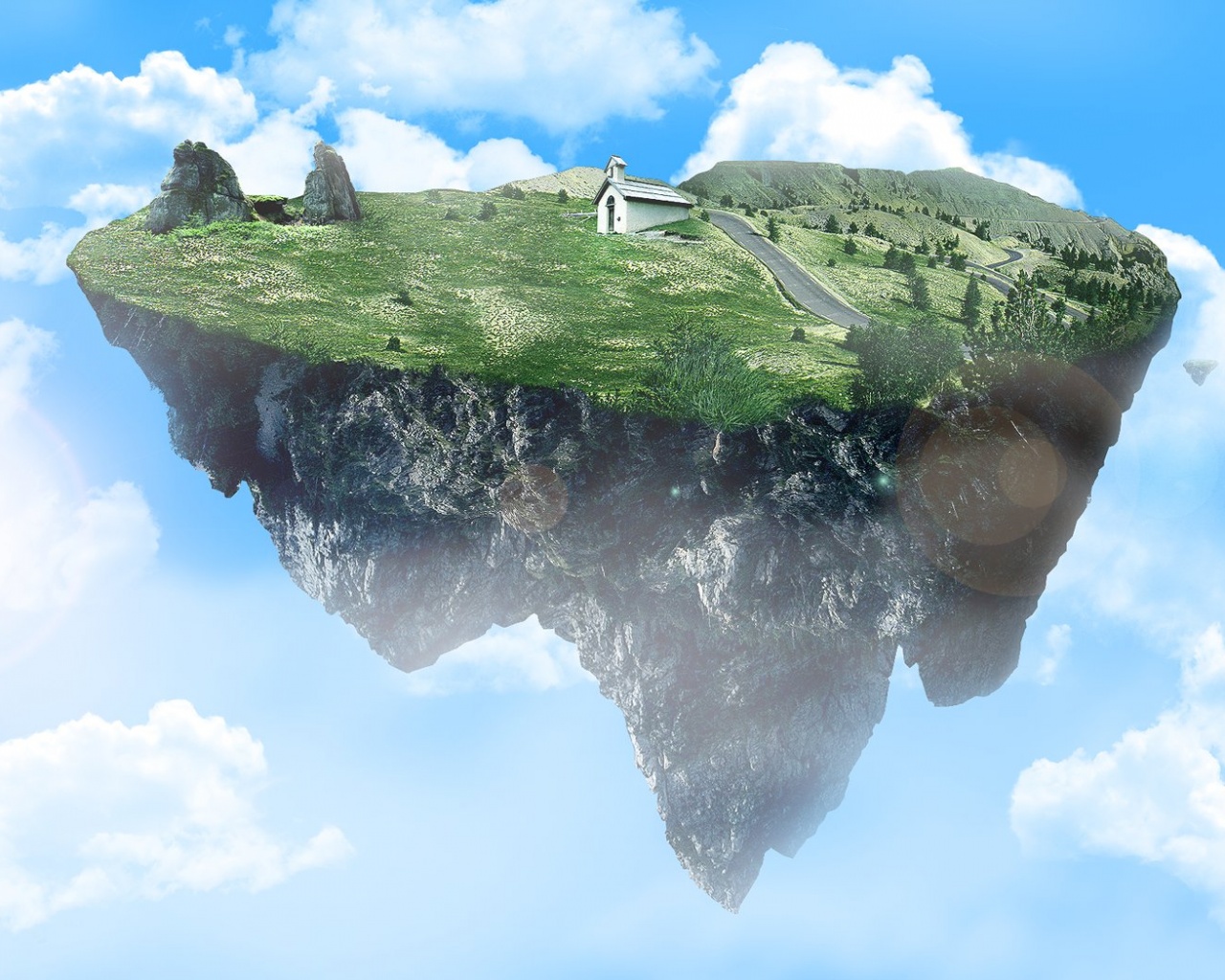 Летающий острв обои