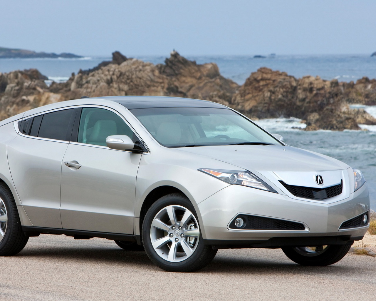 Acura на побережье обои