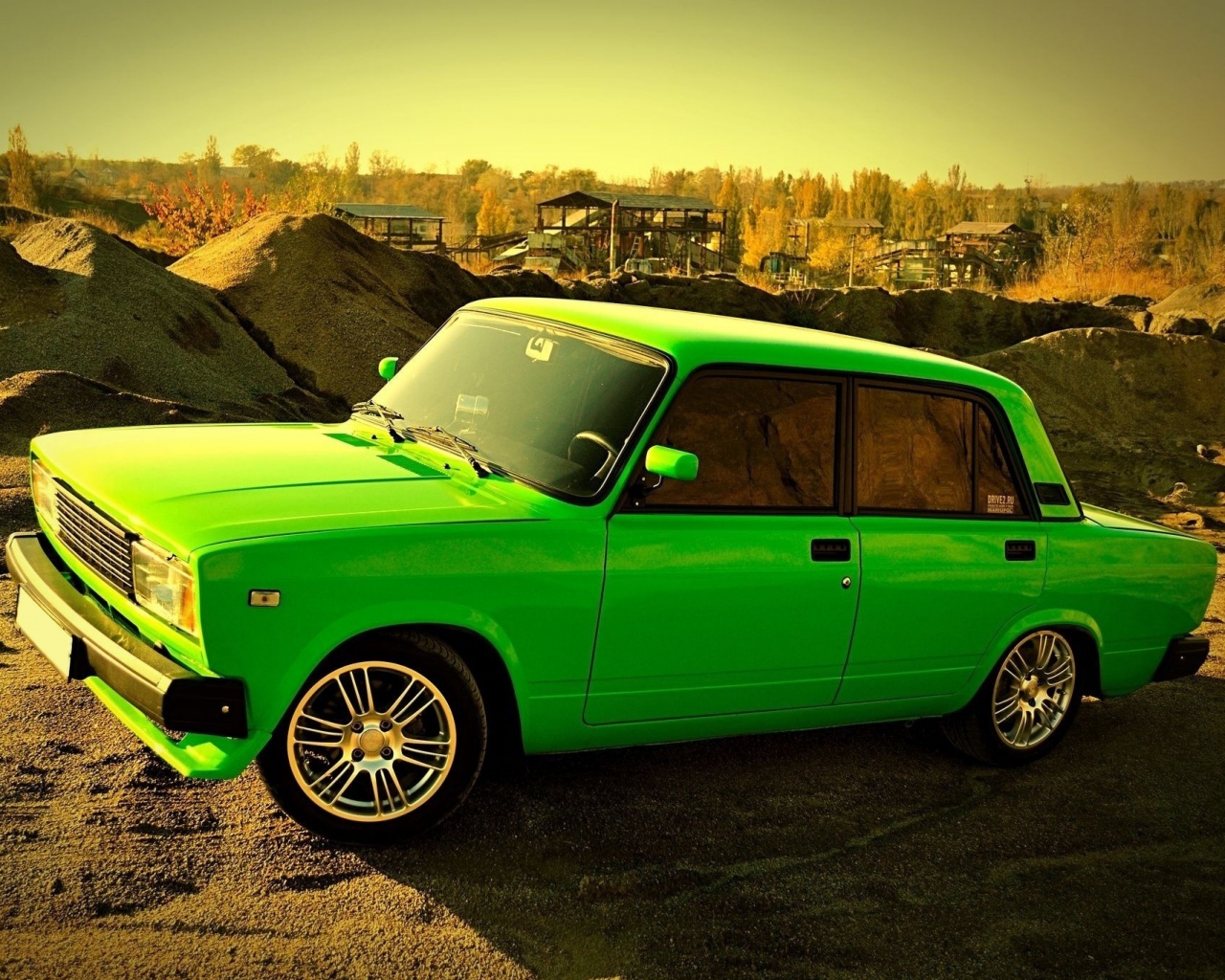 Кислотные жигули обои