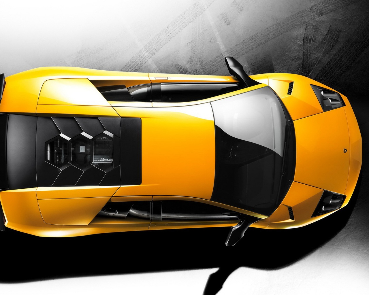 Ламборджини вид сверху обои