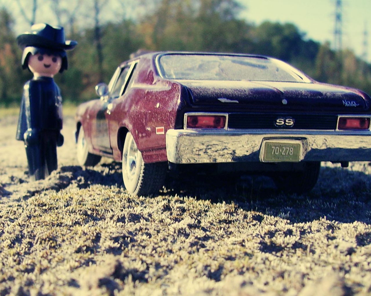 Машинка для человечка Lego обои