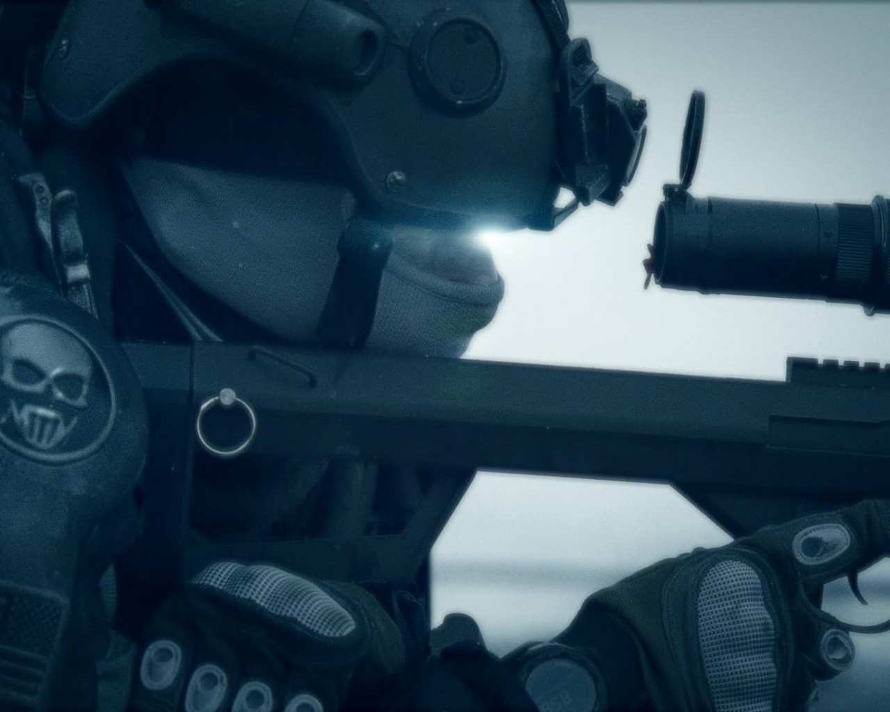 Снайпер за работой обои