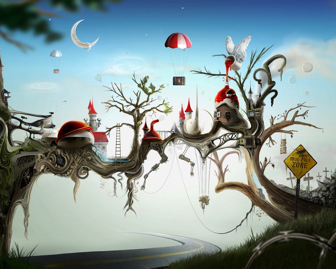 Свободная от наркотиков зона обои