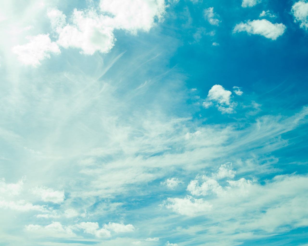 Голубое небо обои