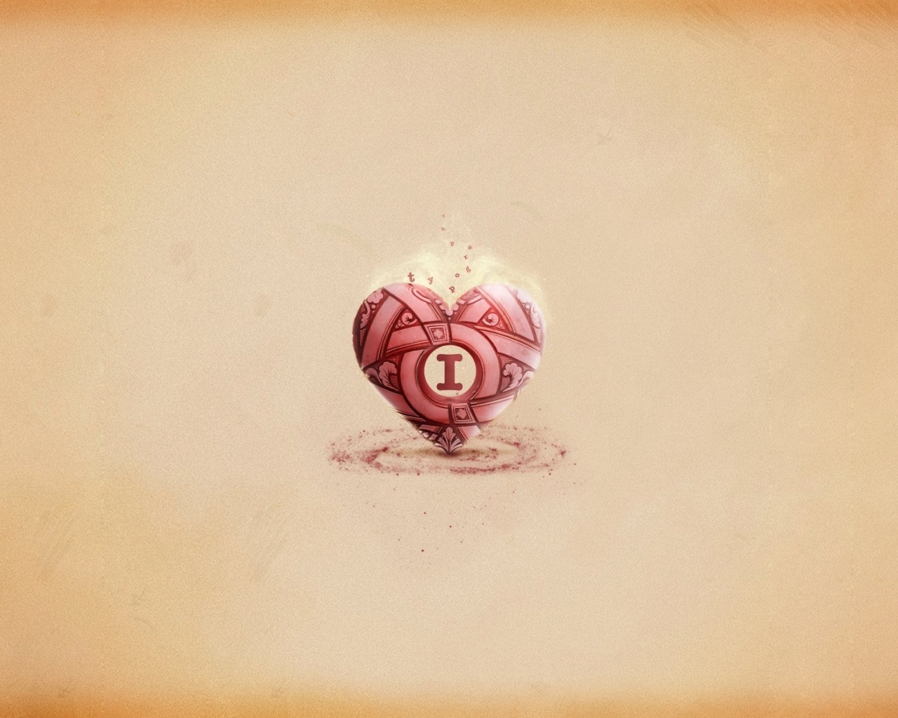 Креативное минималистичное сердце обои