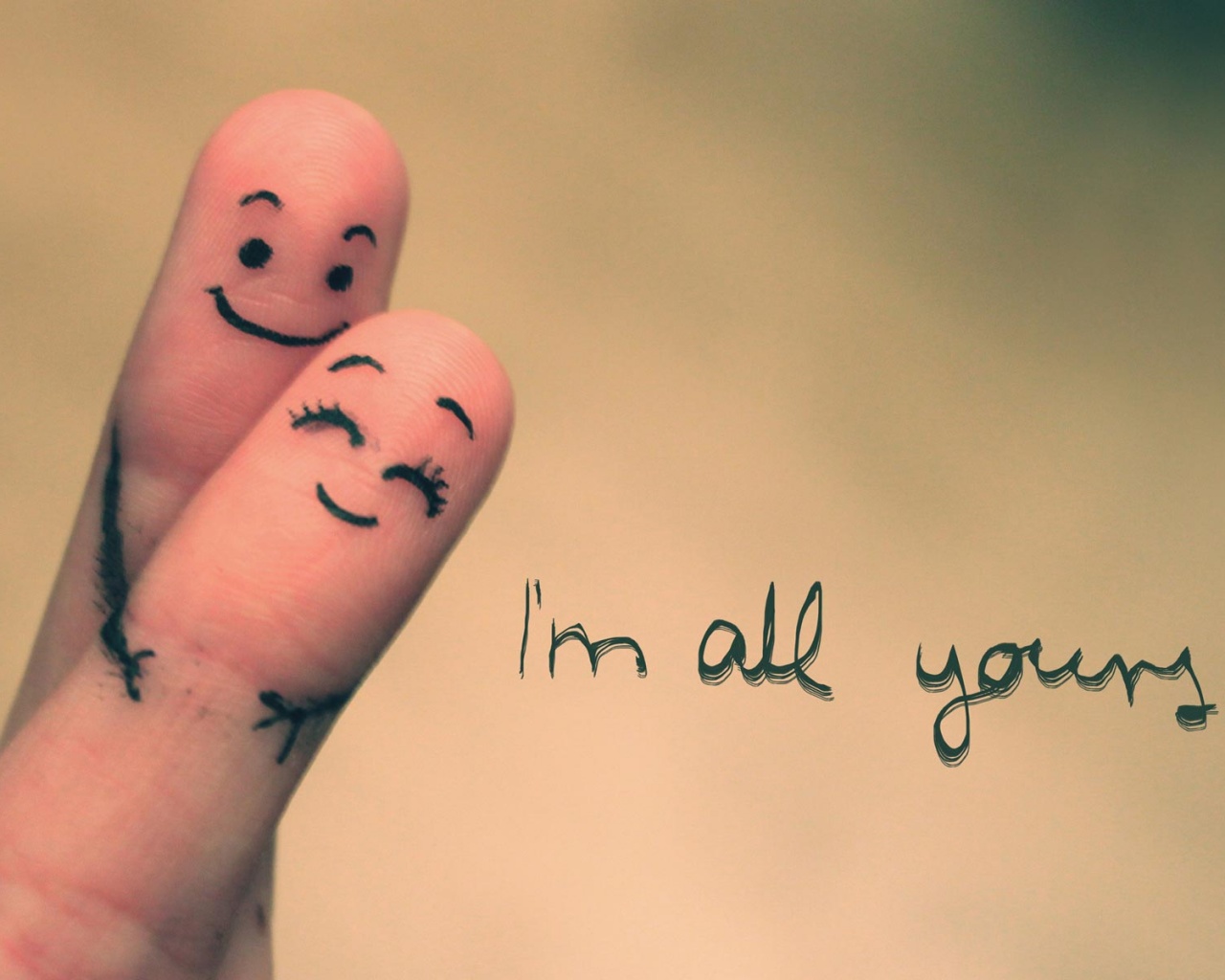 I"m all yours! обои