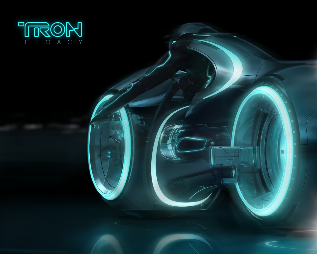 Светоцикл из TRON обои