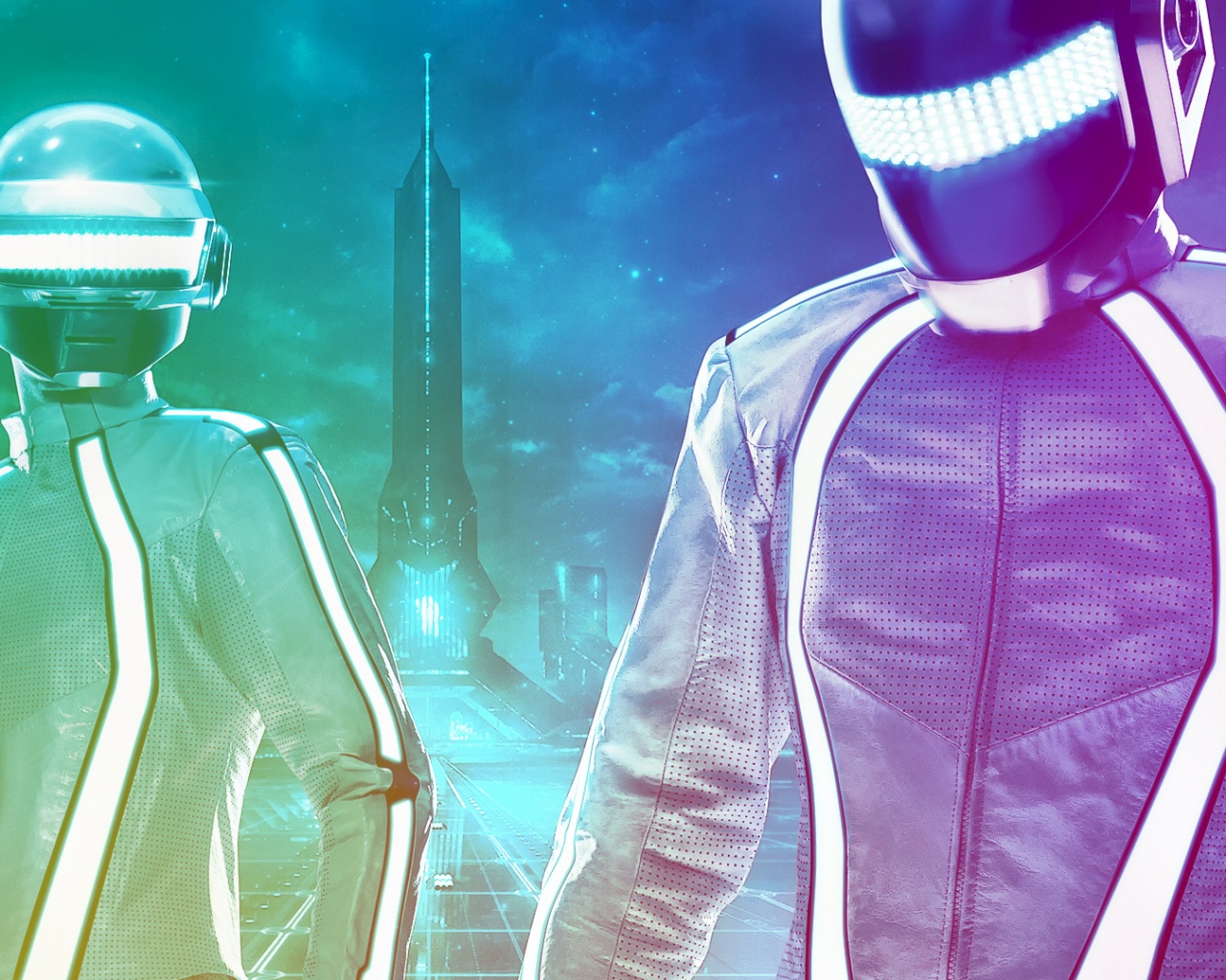 Daft Punk в фильме TRON обои