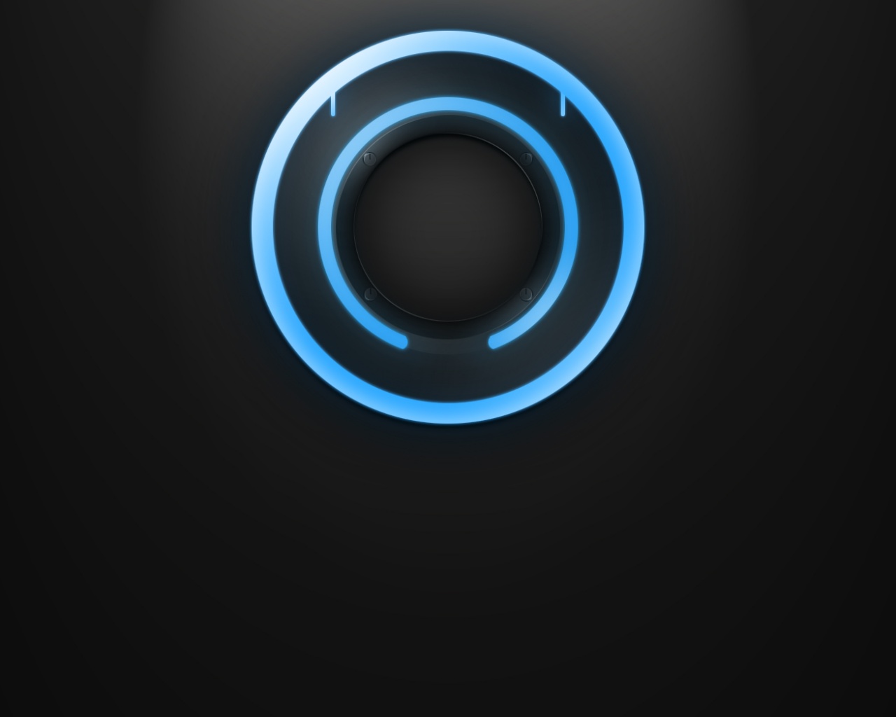 Диск из Tron на черном фоне обои