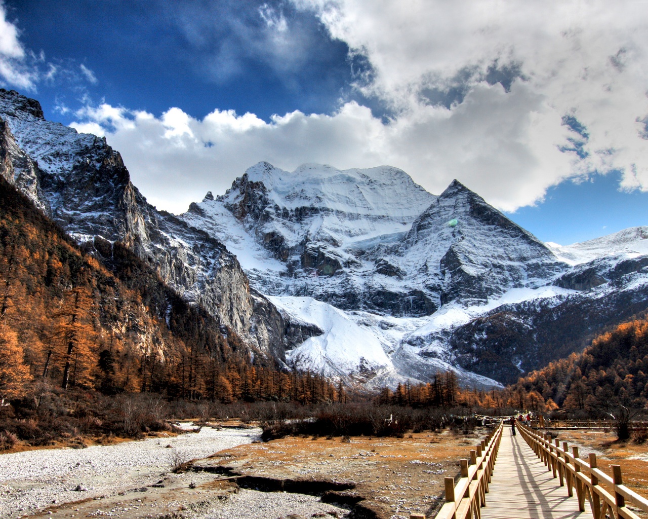 Дорога в горы обои