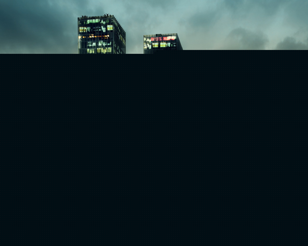 Здание в форме буквы W обои