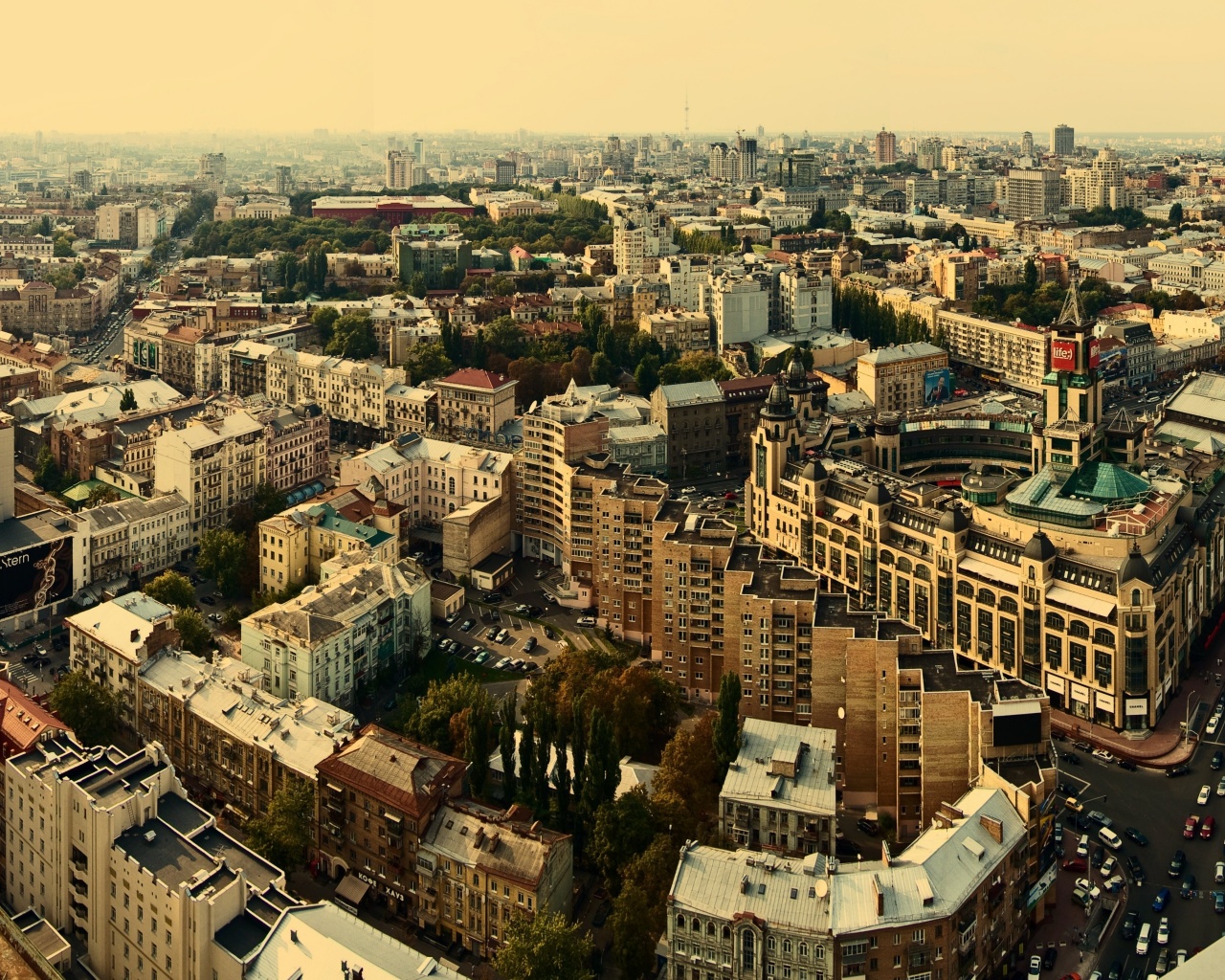 Киевская панорама обои