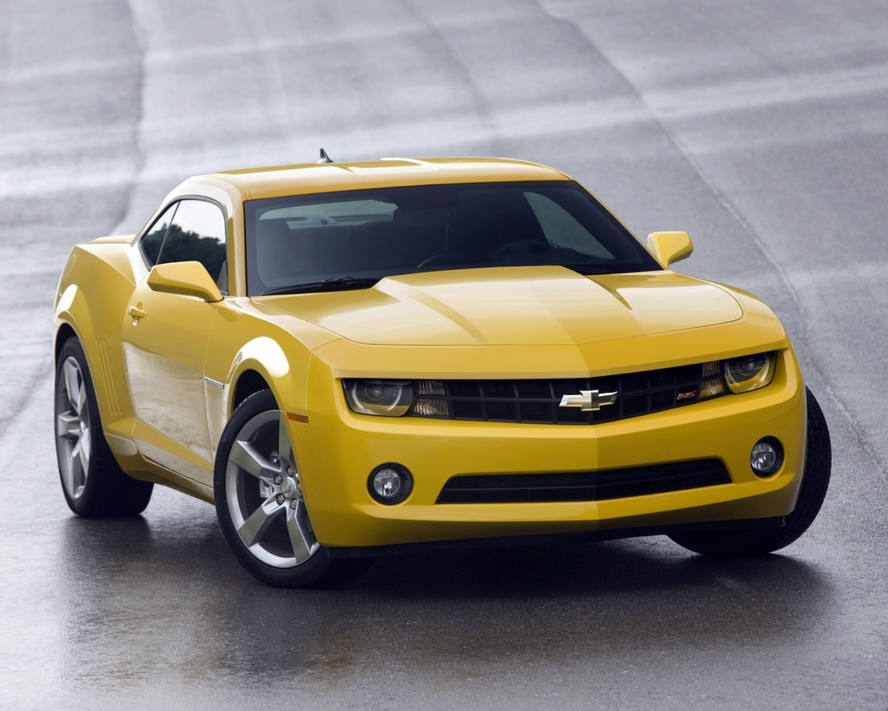 Шевроле Камаро на трассе обои