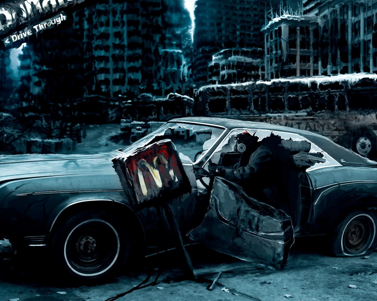 Картина запустения обои