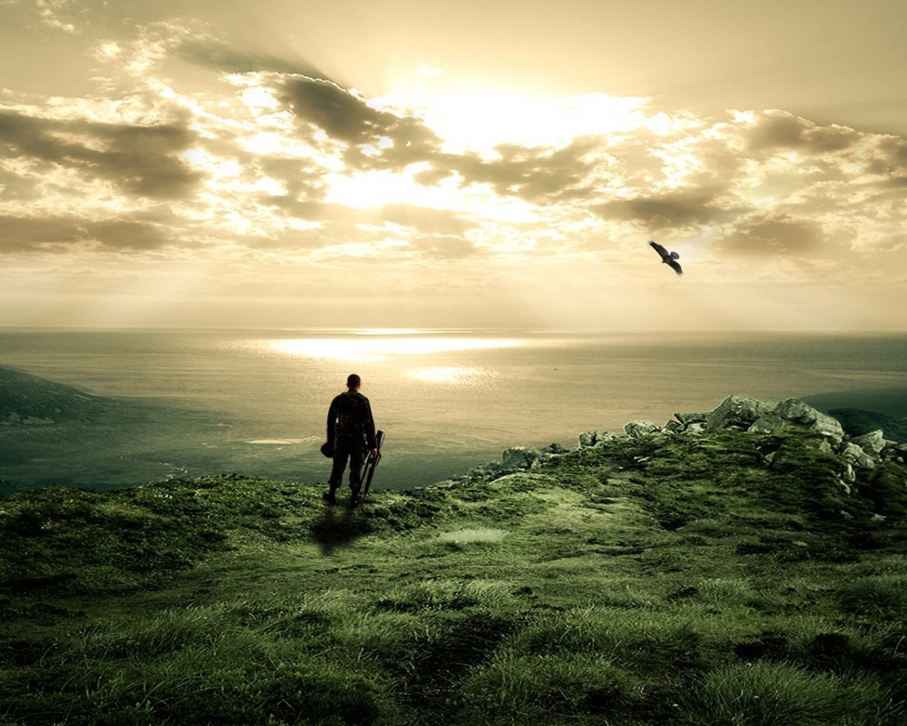 Солдат на краю света обои