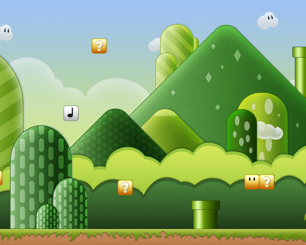 Мир Супермарио обои