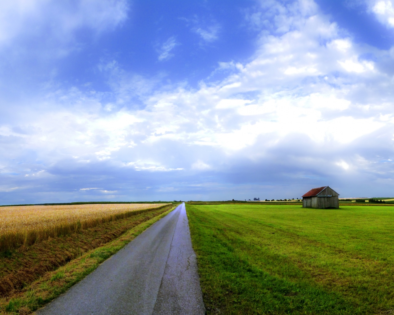 Сельский пейзаж обои