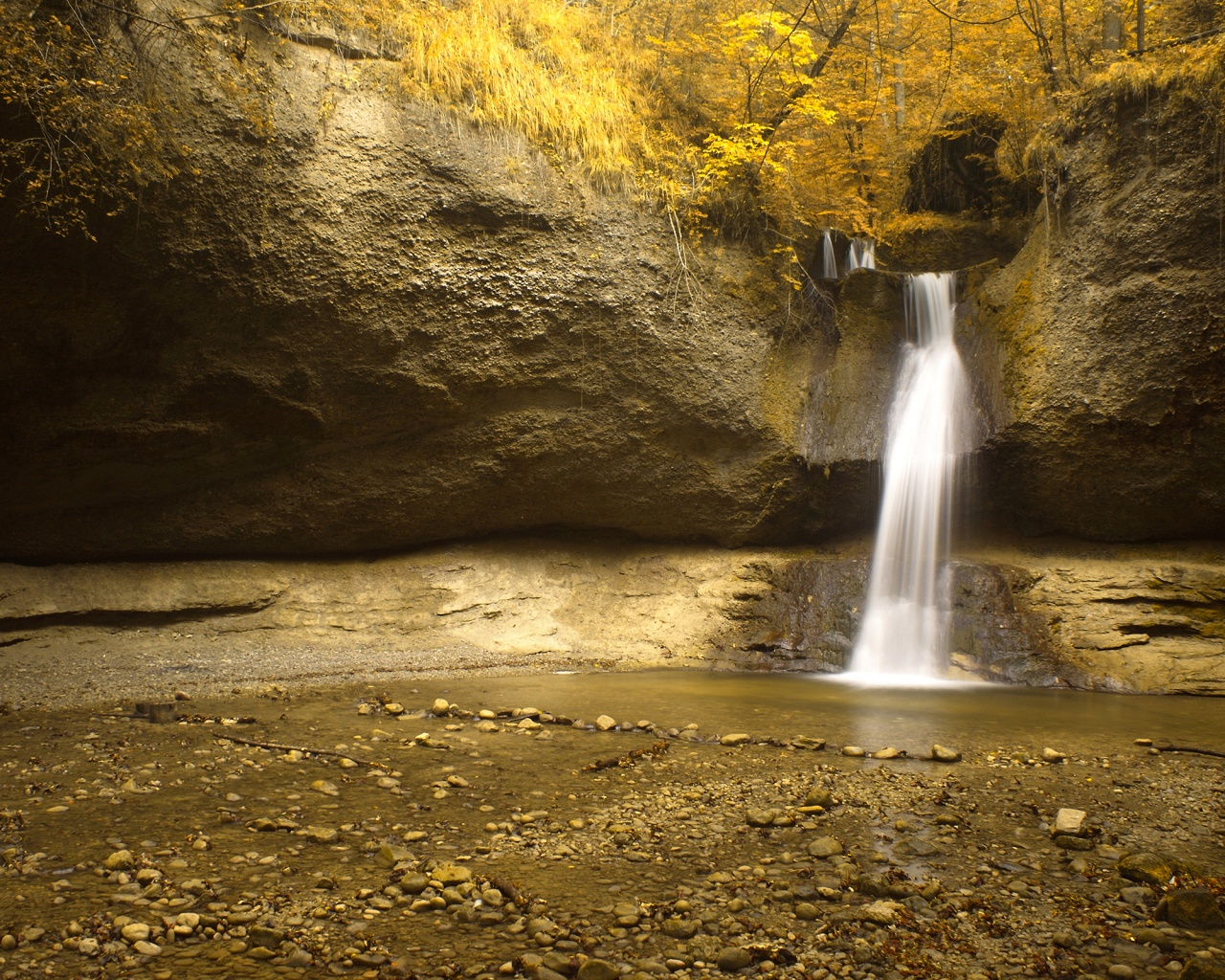 Водопад в Швейцарии обои