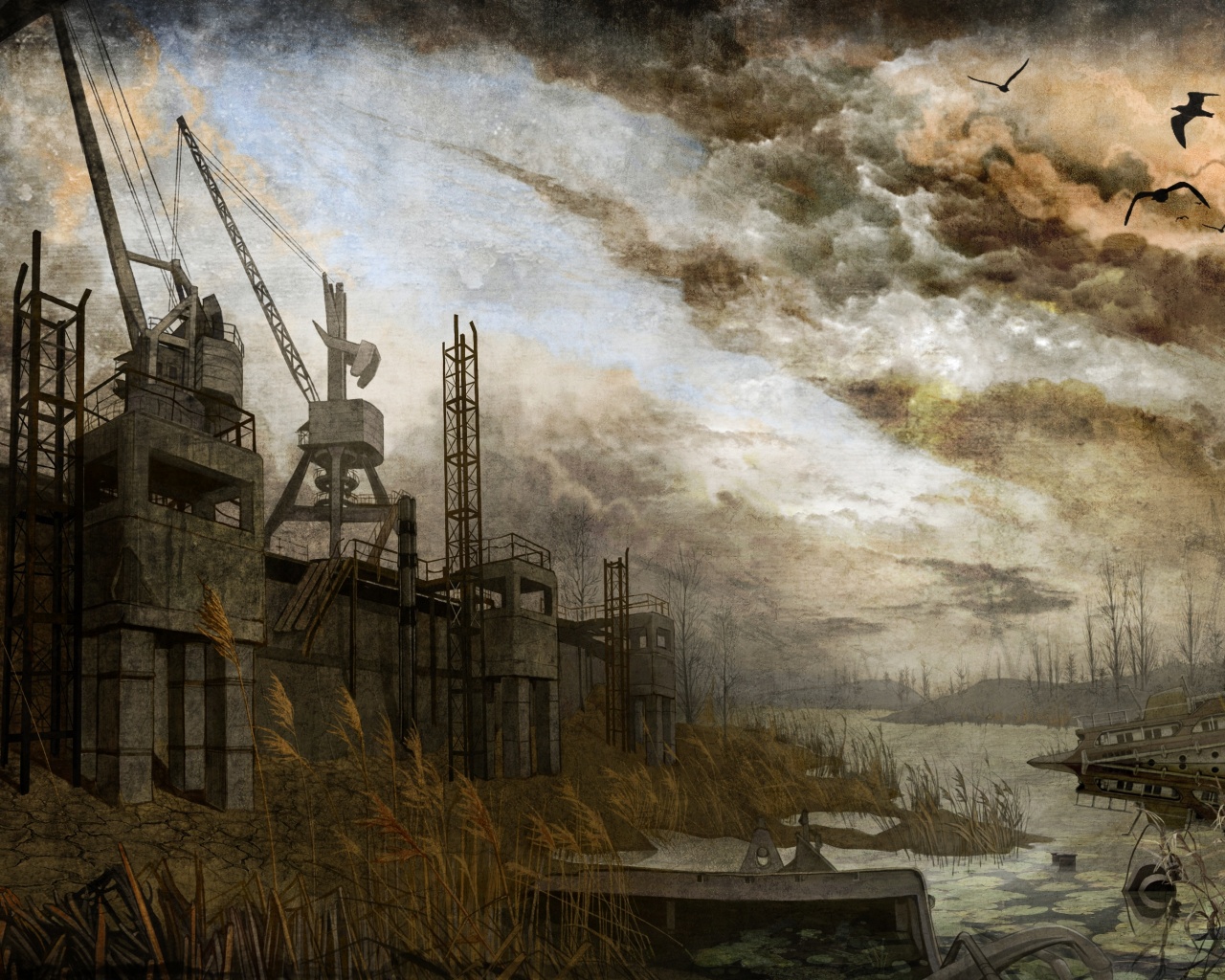 Панорама из Сталкера обои