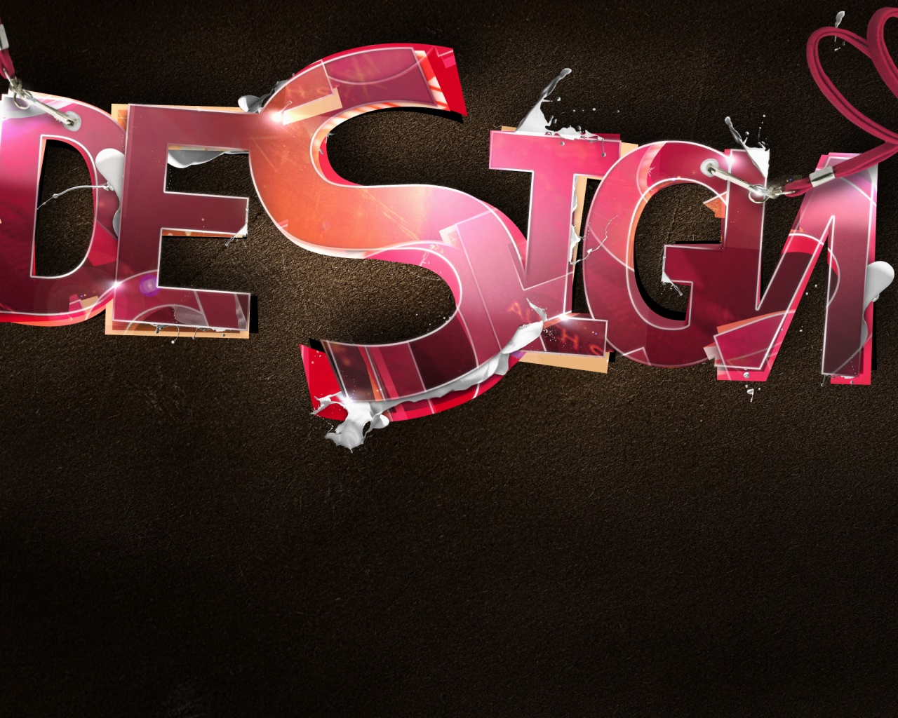 Надпись Design обои