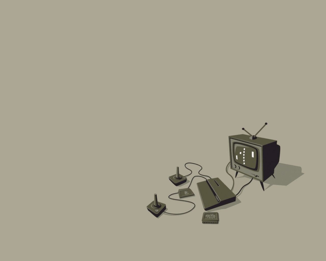 Приставка и телевизор обои