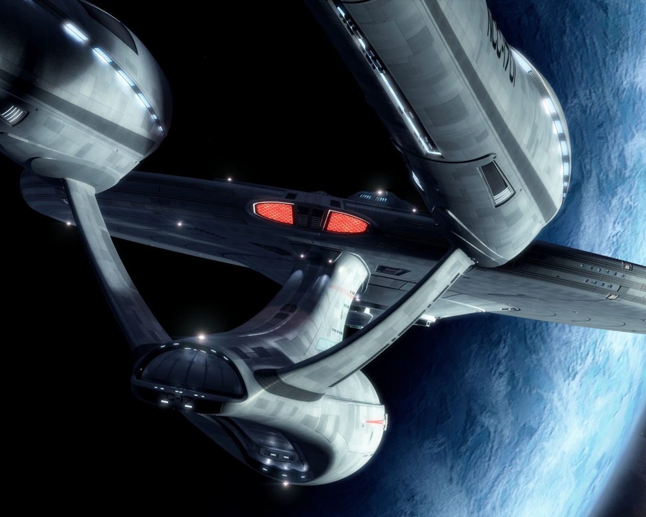 Космический корабль Enterprise из Star Trek обои