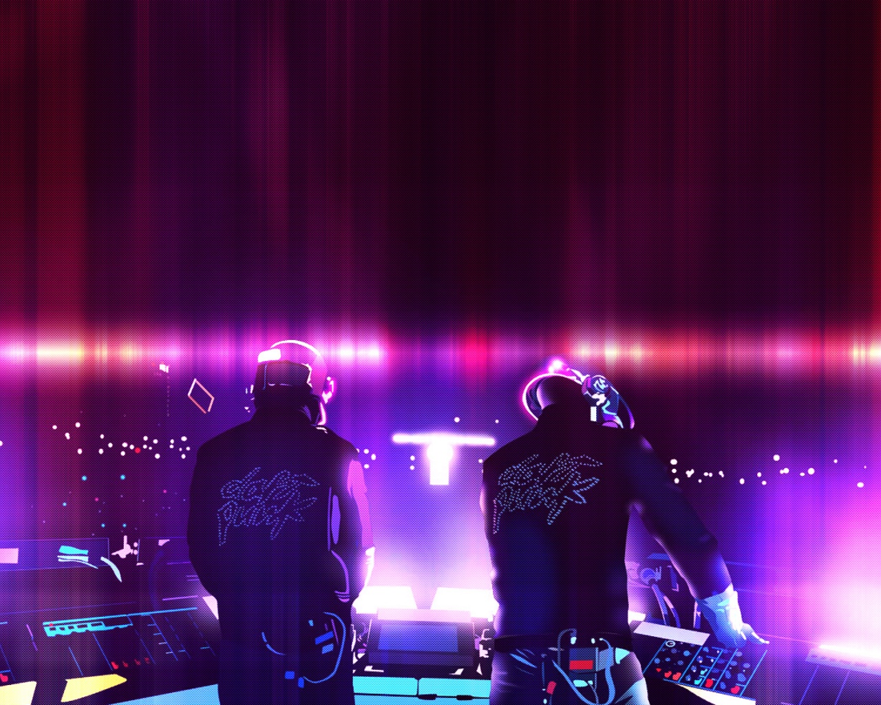 Концерт Daft Punk обои