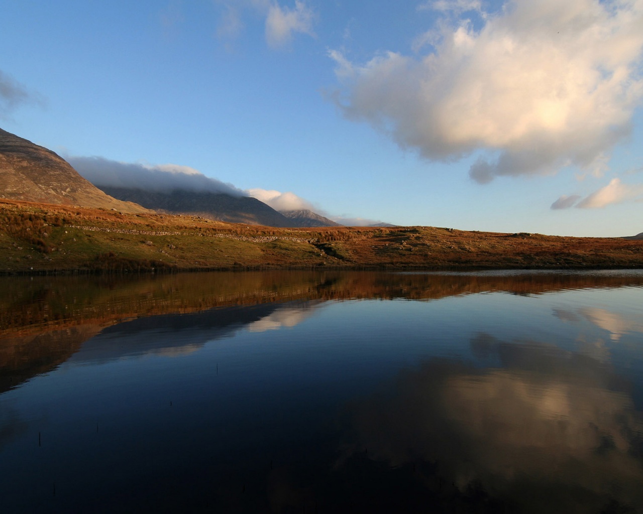 Зеркальное озеро обои