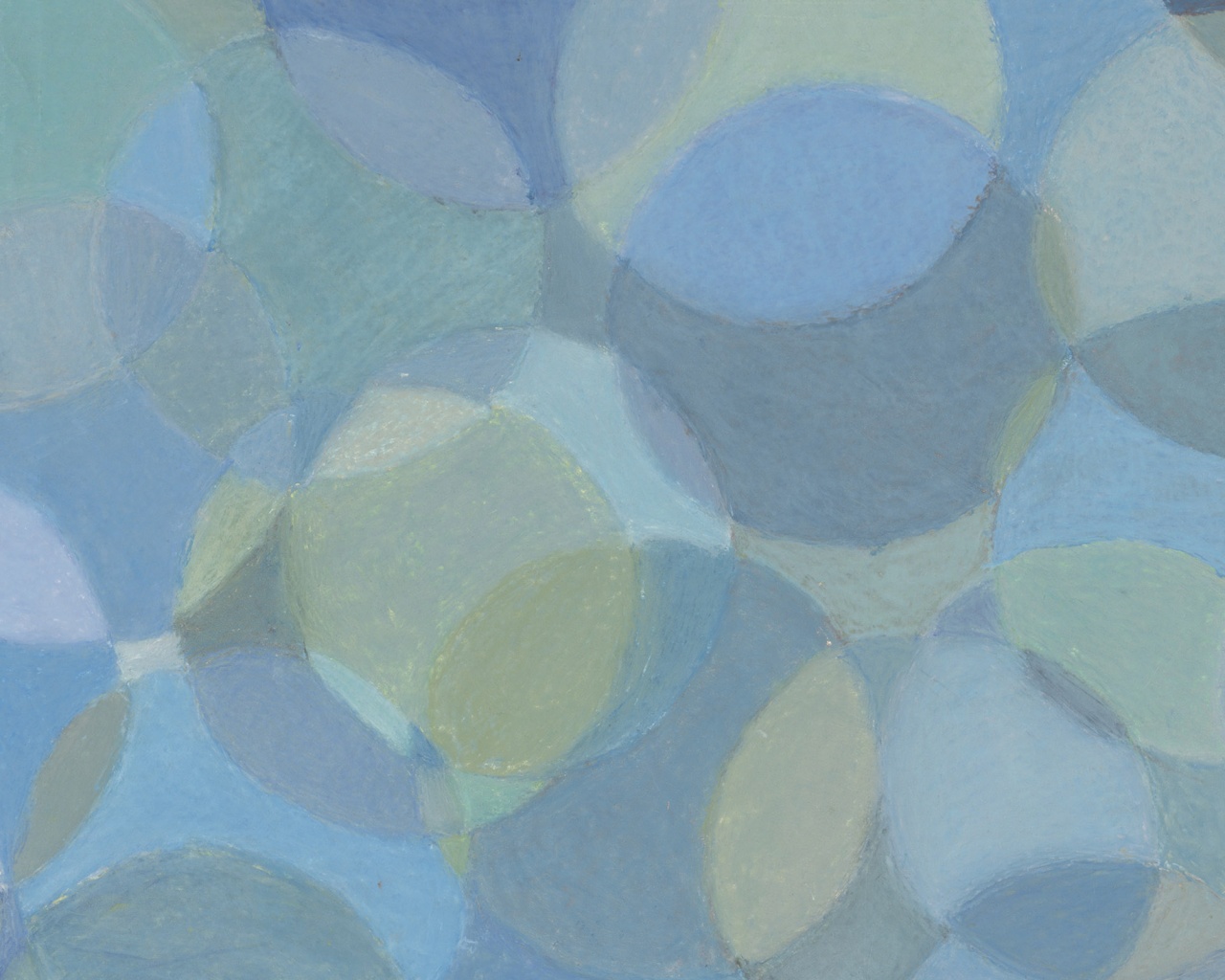 Голубые круги обои