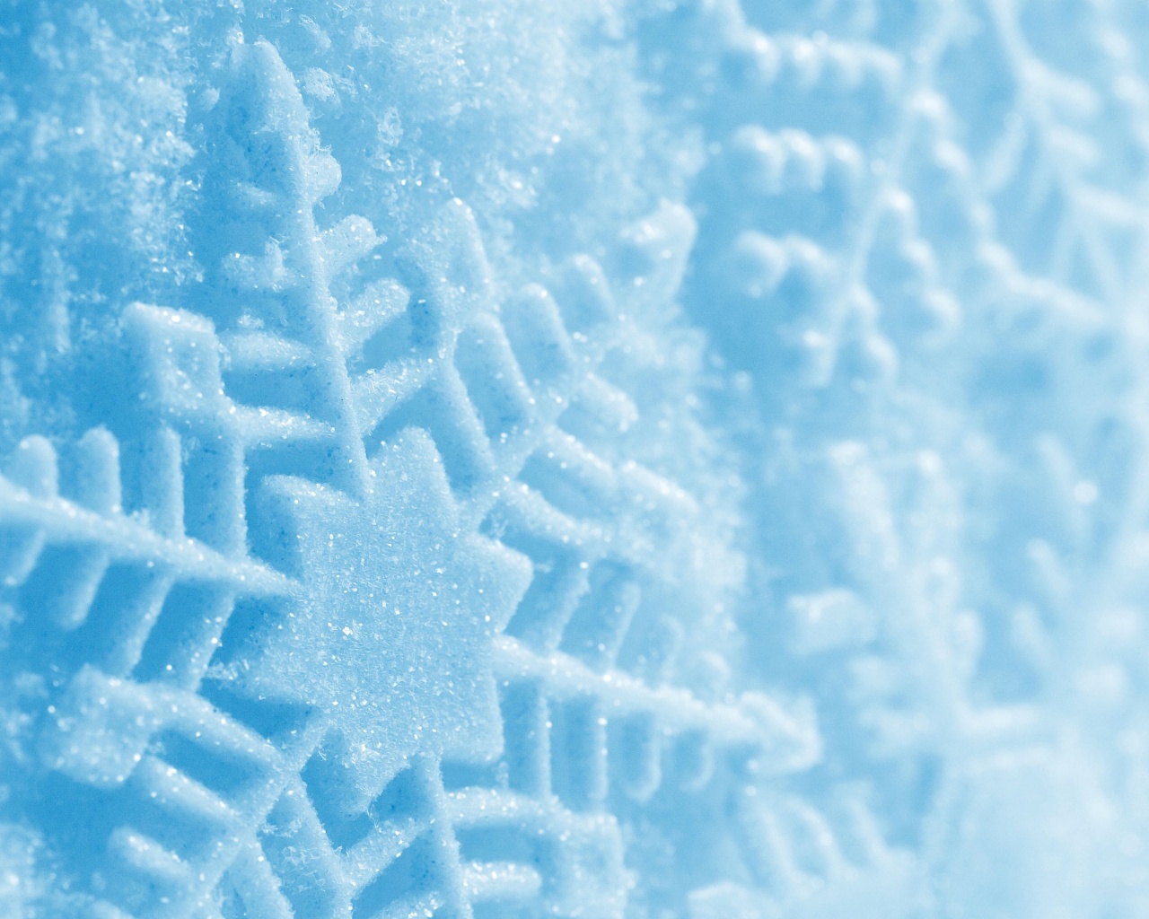 Голубая снежинка обои