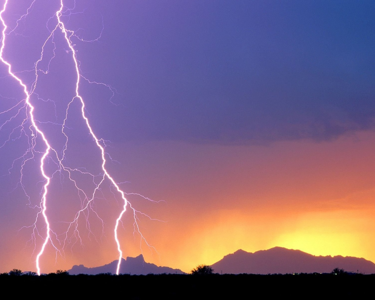 Двойная молния обои