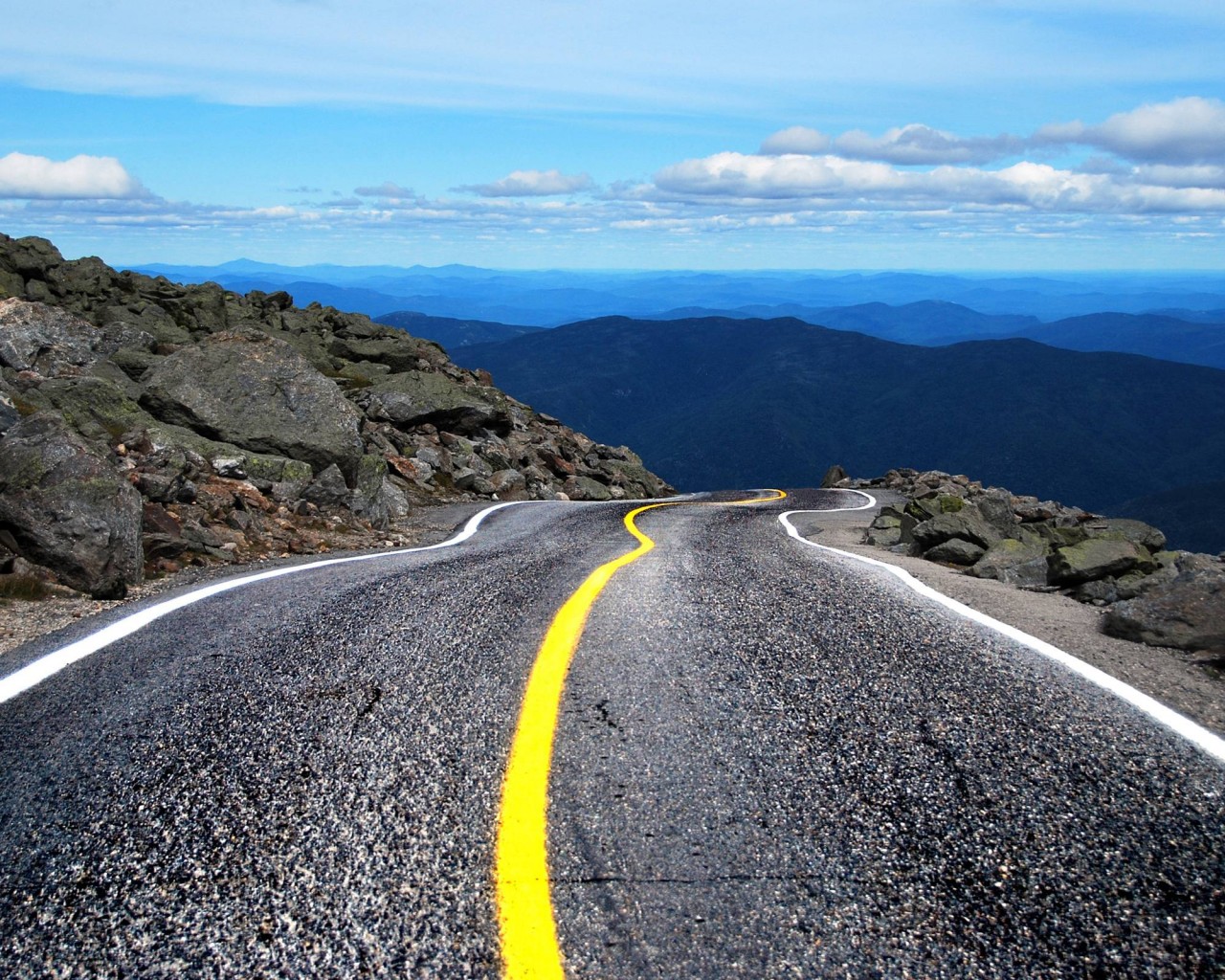 Горная дорога обои