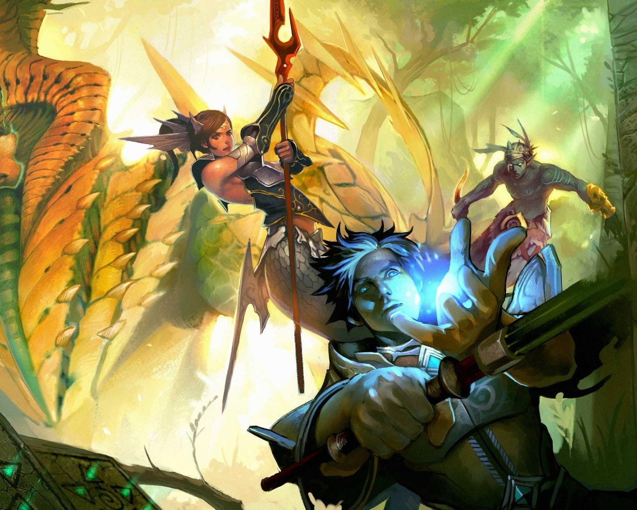 Фэнтези битва обои