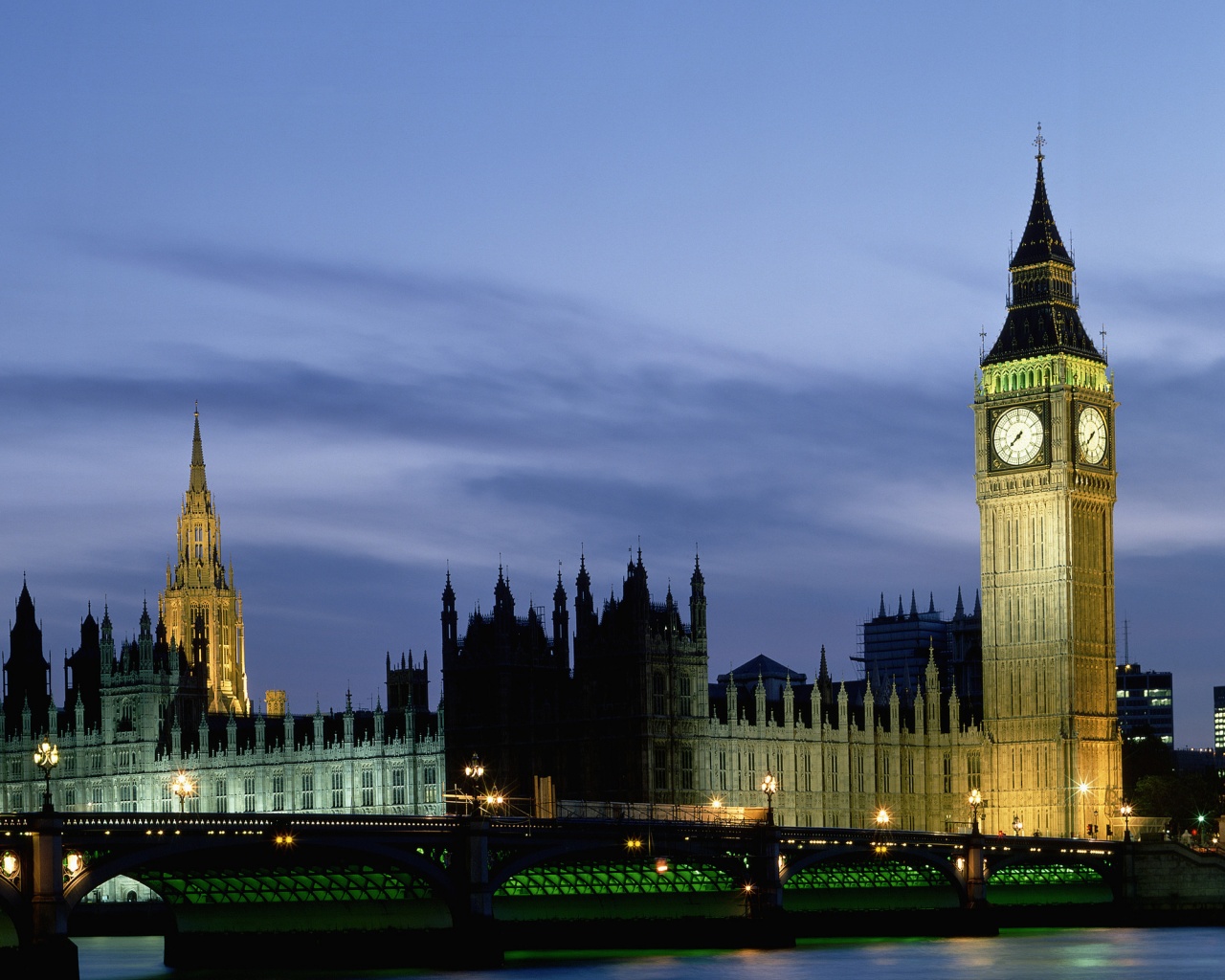 Биг Бен и здание парламента ночью обои