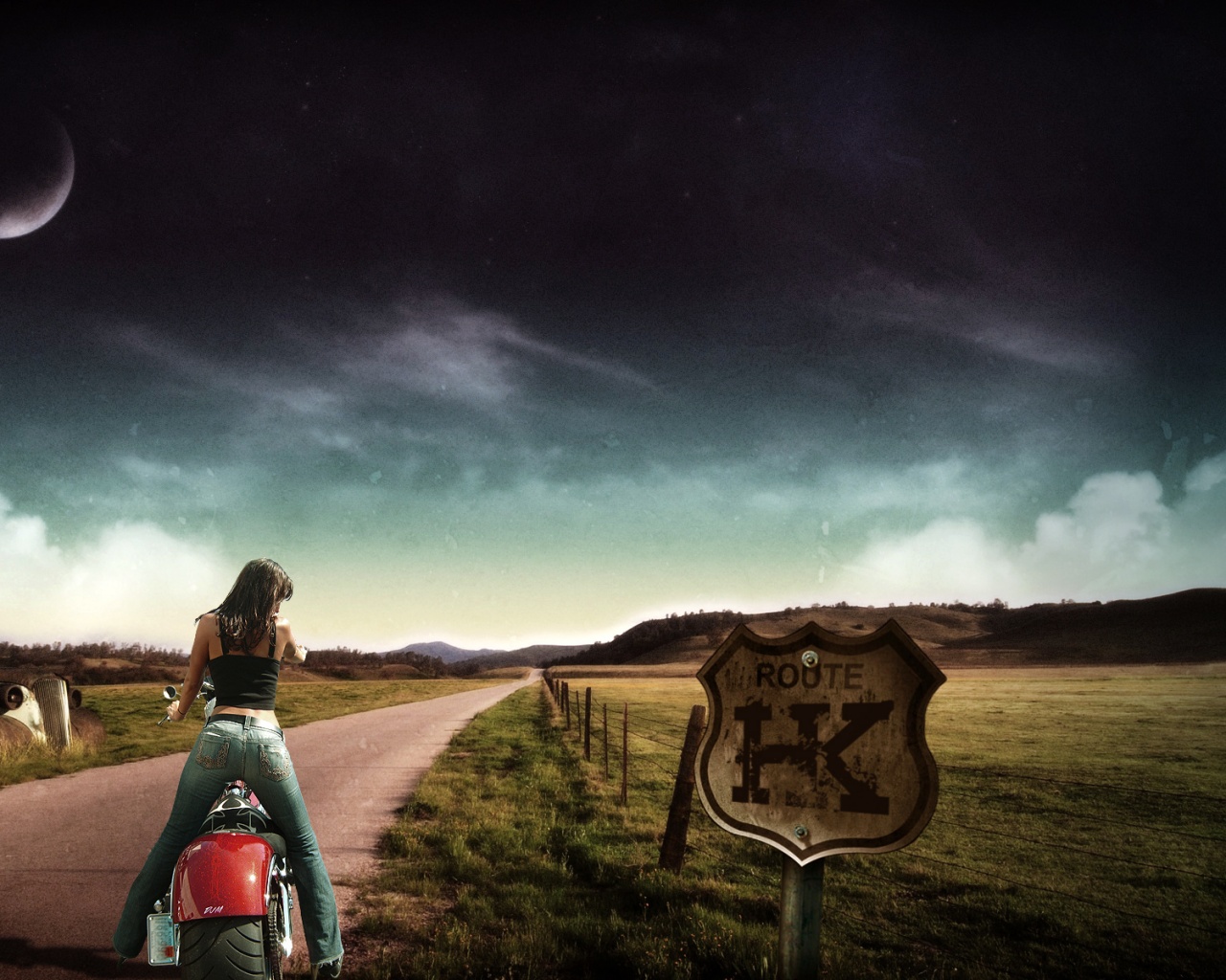 Путешествие на мотоцикле обои