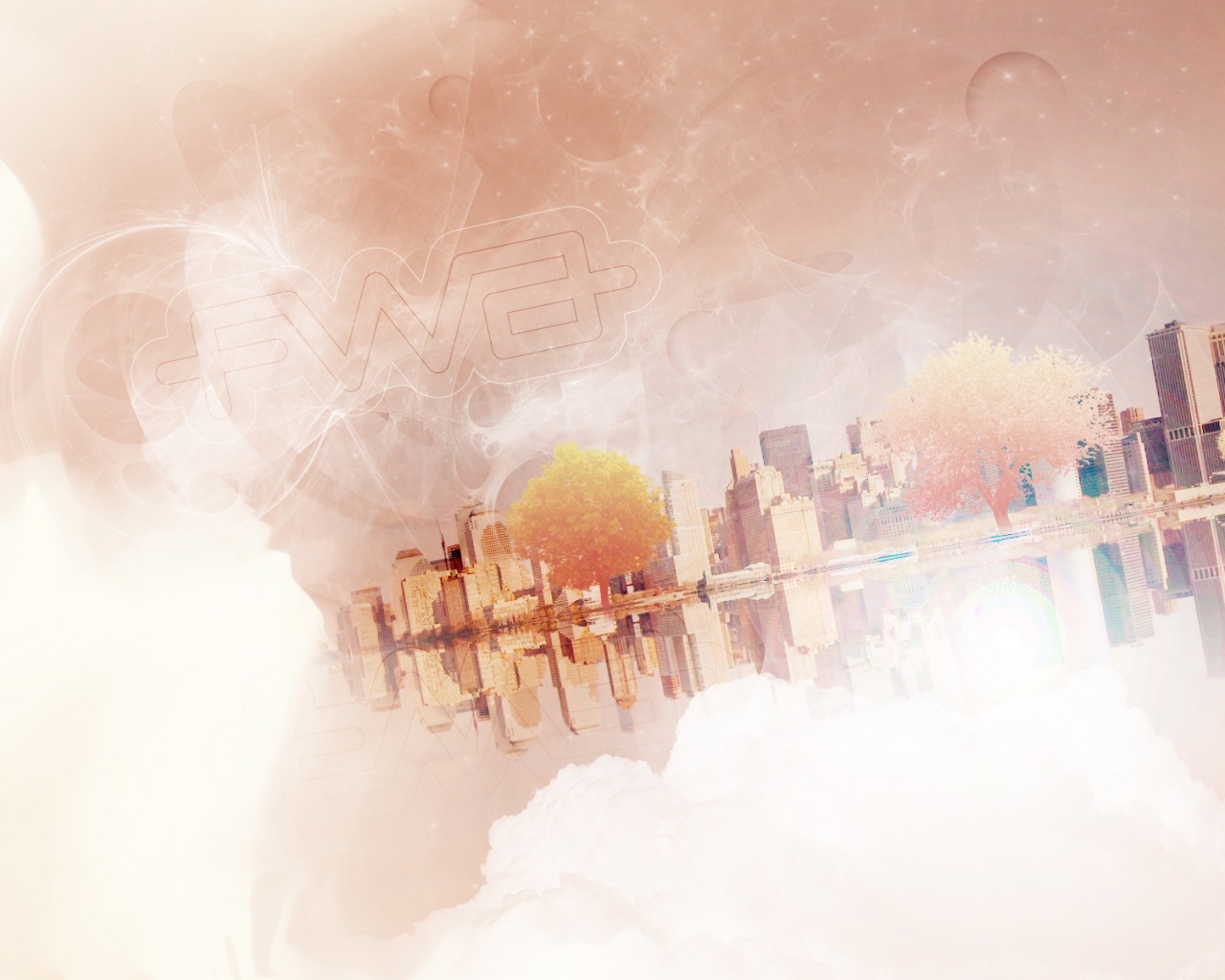 Абстрактный город обои