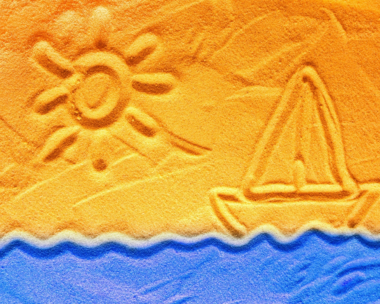 Рисунки на песке обои