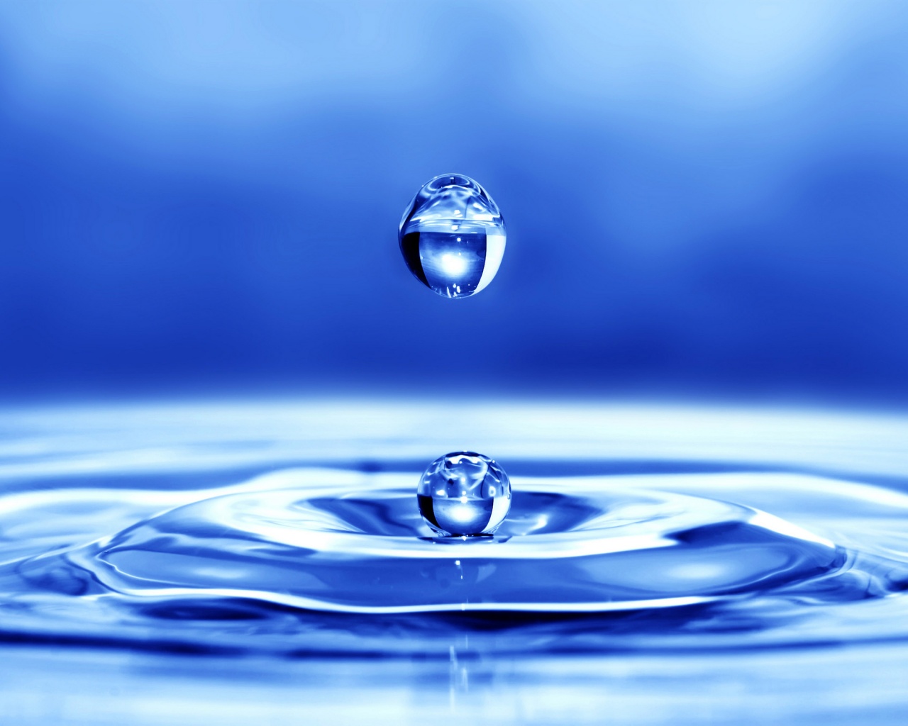 Капля воды обои