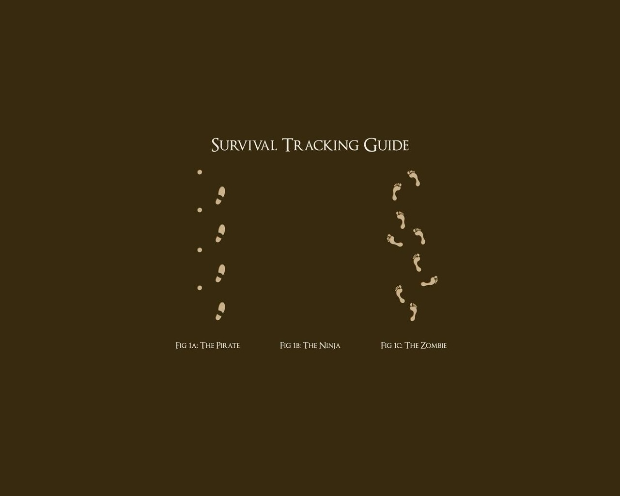 Следы: Пират, Ниндзя, Зомби обои