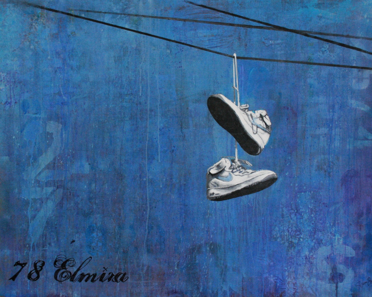 Кросовки на проводе обои