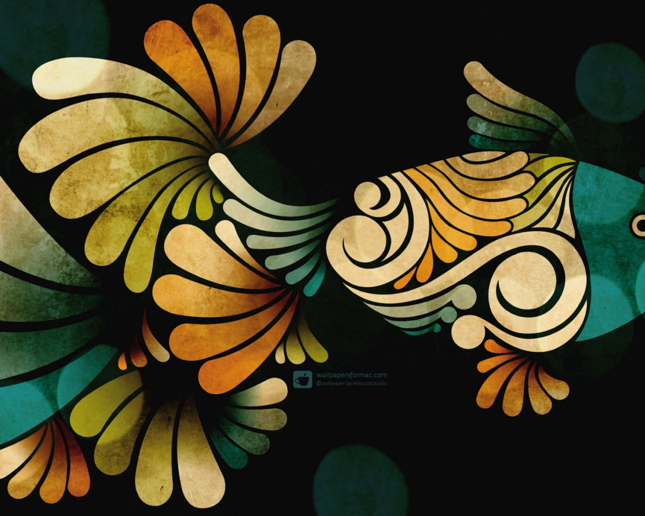 Узор «Рыбка» обои