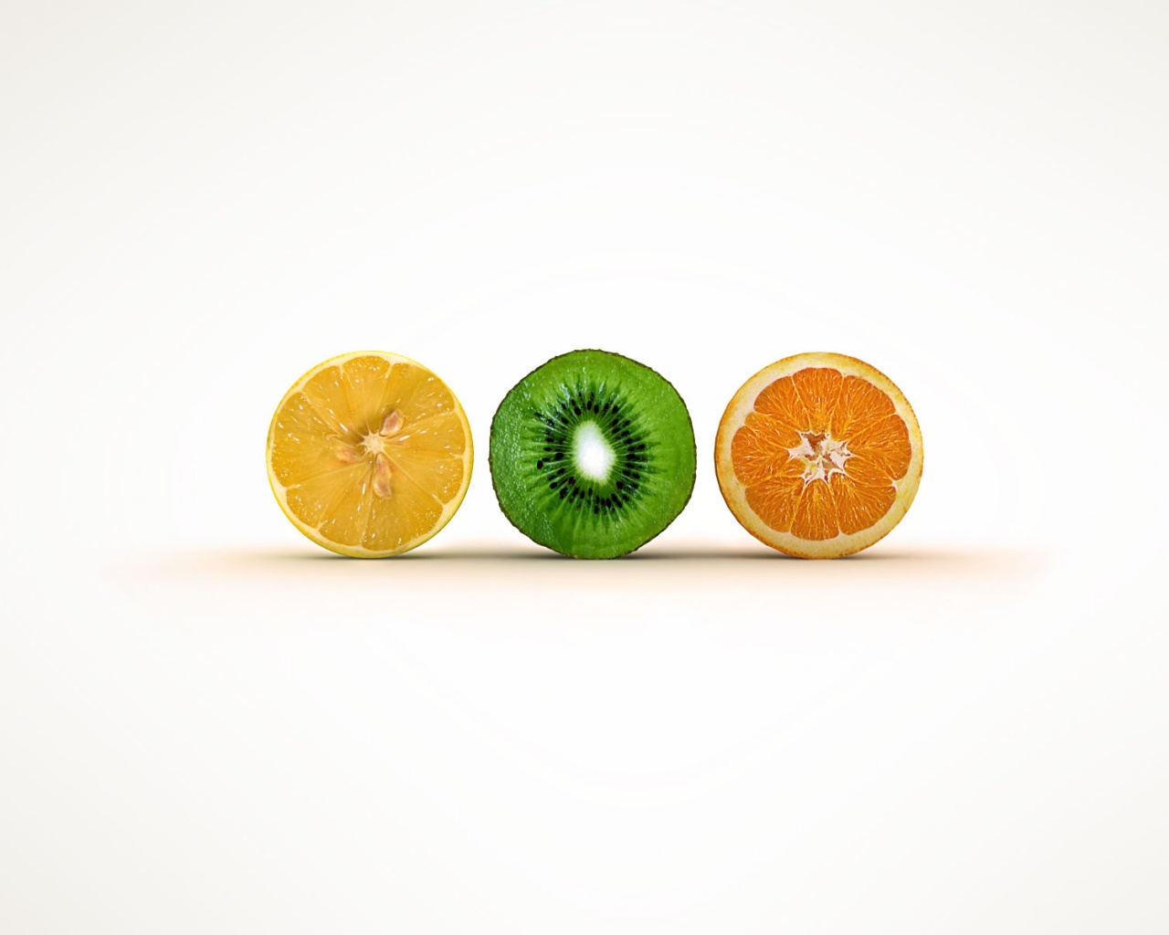 Фрукты в разрезе обои