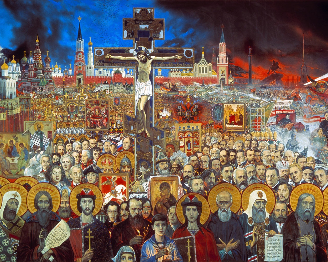 Илья Глазунов "Вечная Россия" обои